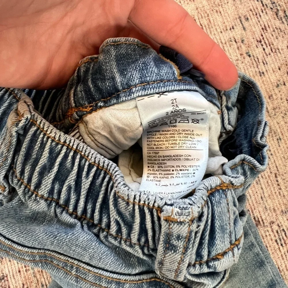 Old Navy Kids Light Blue Distressed Jeans